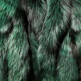 Cropped Fox Fur Hooded