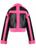 Faux Pink Licorice Shearling