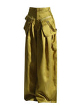 Chartruese Wide Leg Pants