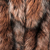Cropped Fox Fur Hooded