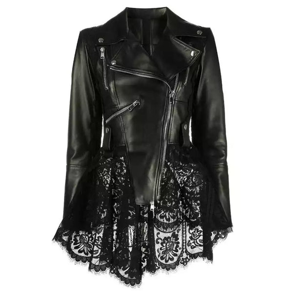 Leather & Lace Biker Jacket
