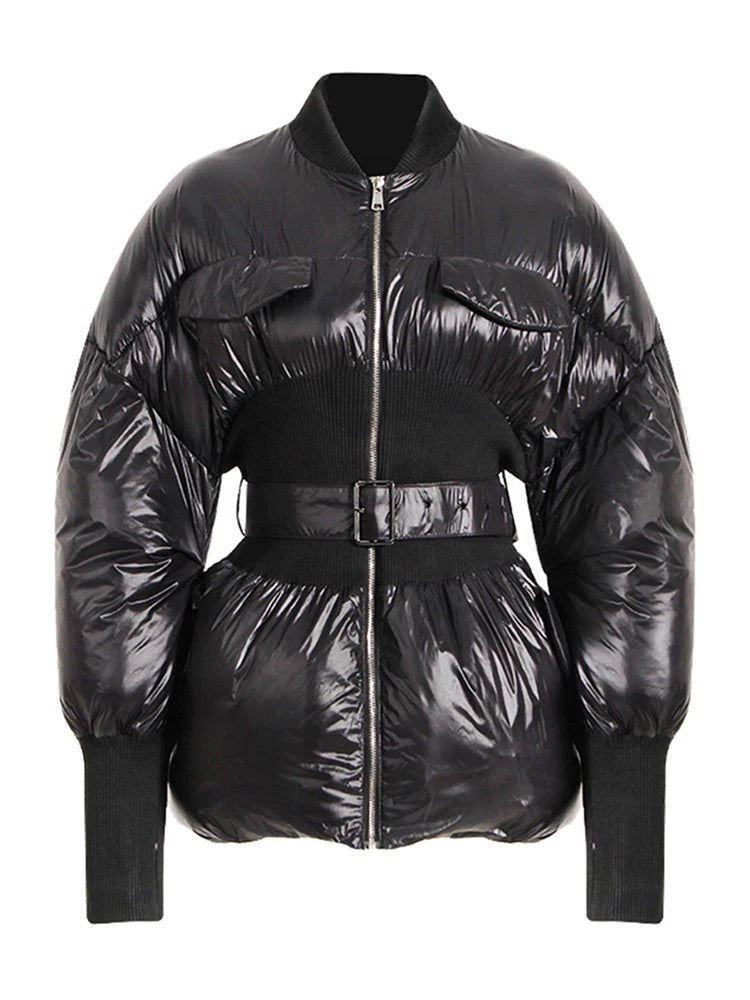 Mandarin Belted Puffer – PinkPebbles Shop