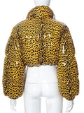 Patent Cheetah Cropped Bubble