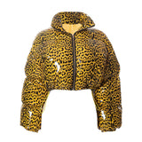 Patent Cheetah Cropped Bubble